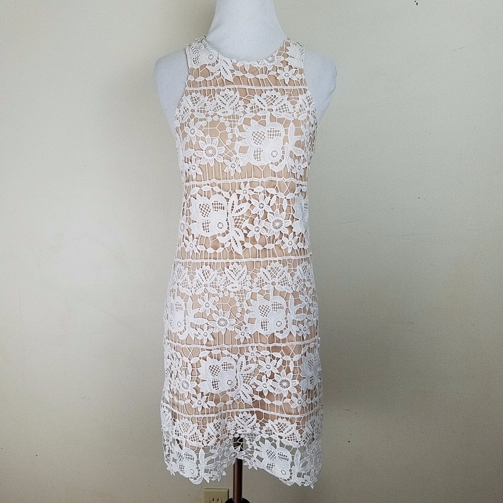 NWOT!  Lovers + Friends Eyelet Halter Dress